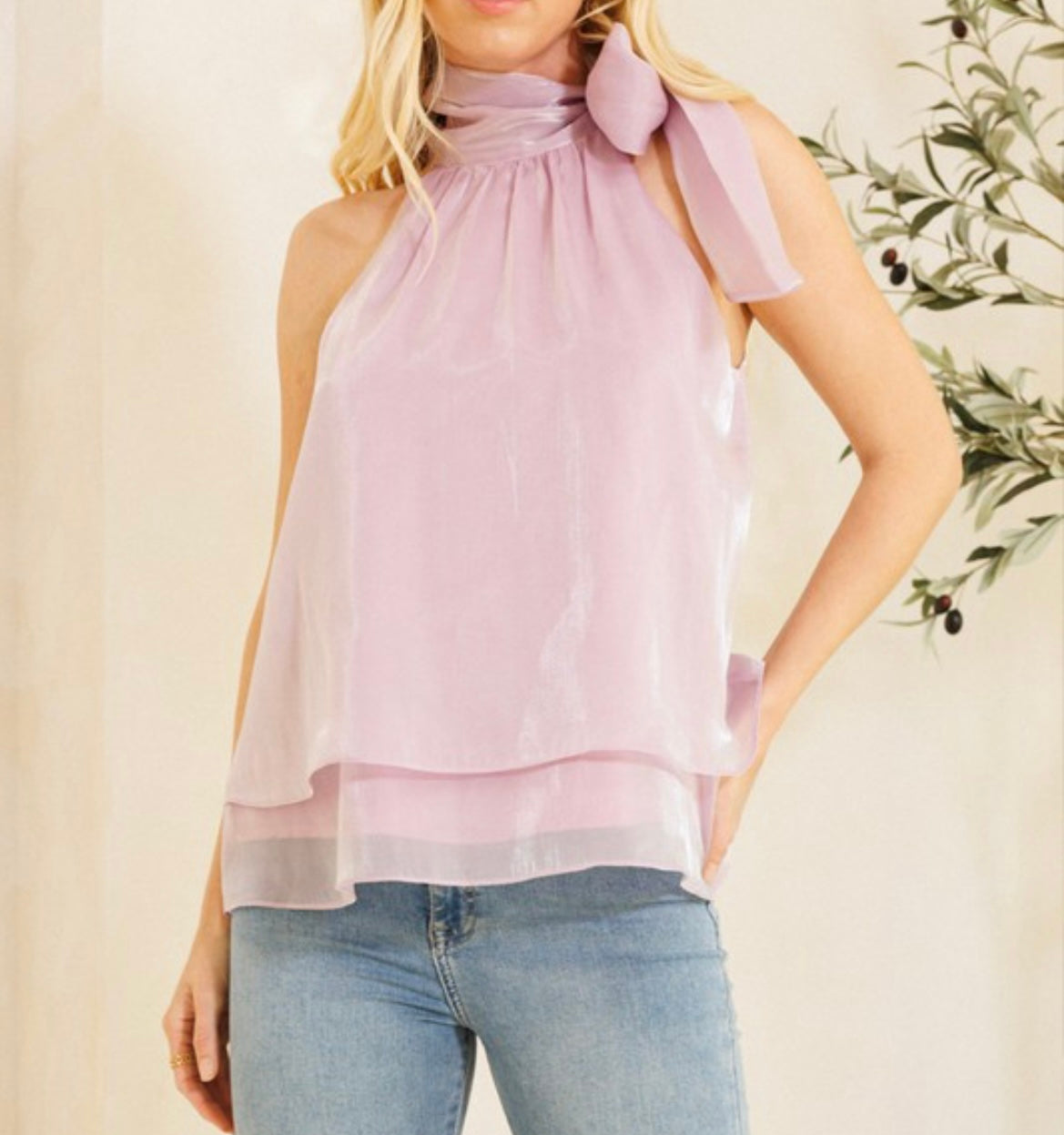 Lavender Halter Top
