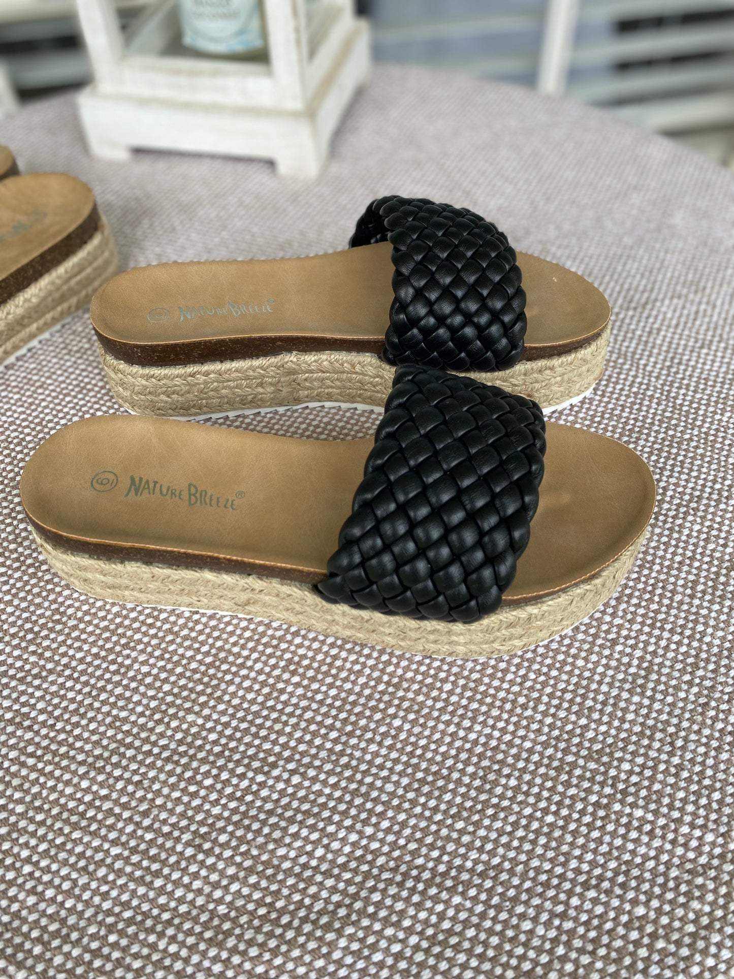 Black Espadrille Sandal