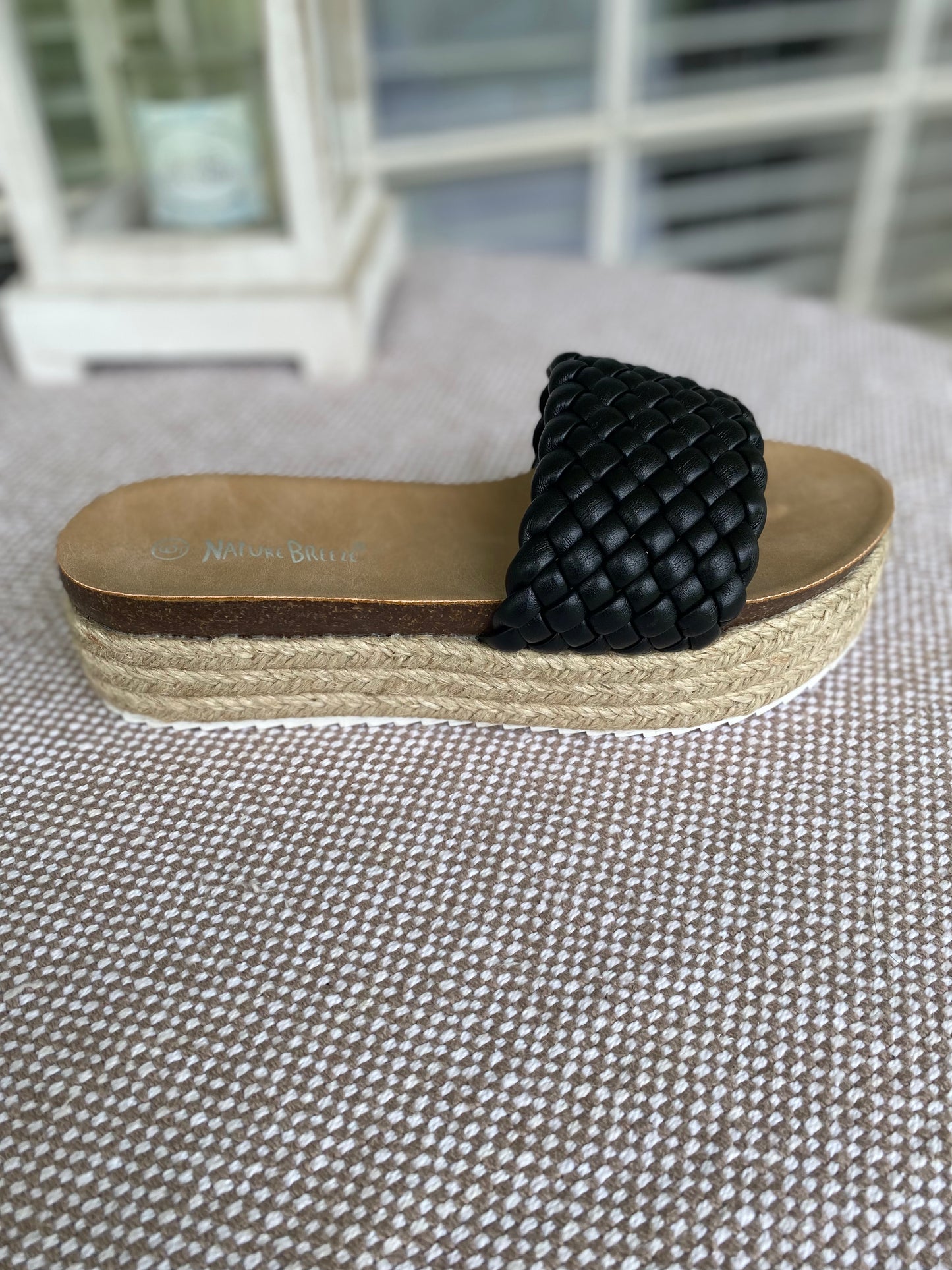 Black Espadrille Sandal