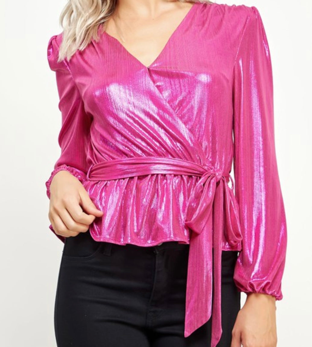 Barbie Pink Wrap Blouse